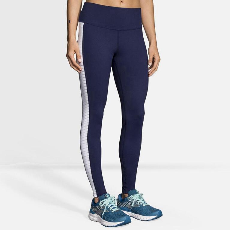 Brooks Greenlight Australia - Women's Running Leggings - Blue (345169-KWE)